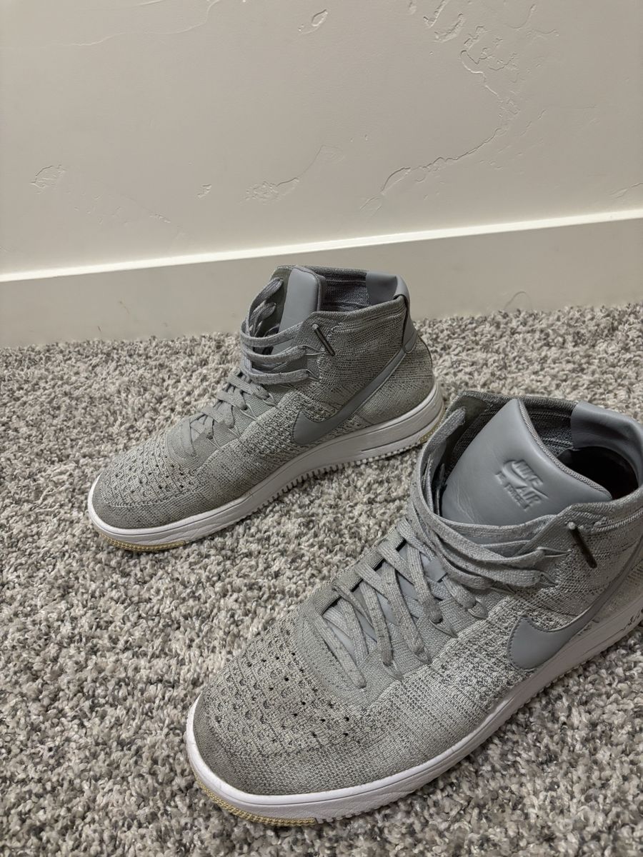 Nike Air Force 1 Ultra Flyknit Mid Wolf Grey – Size 12