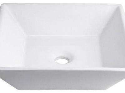 Aquaterior 16x16x4" Ceramic Bathroom Vessel Sink S