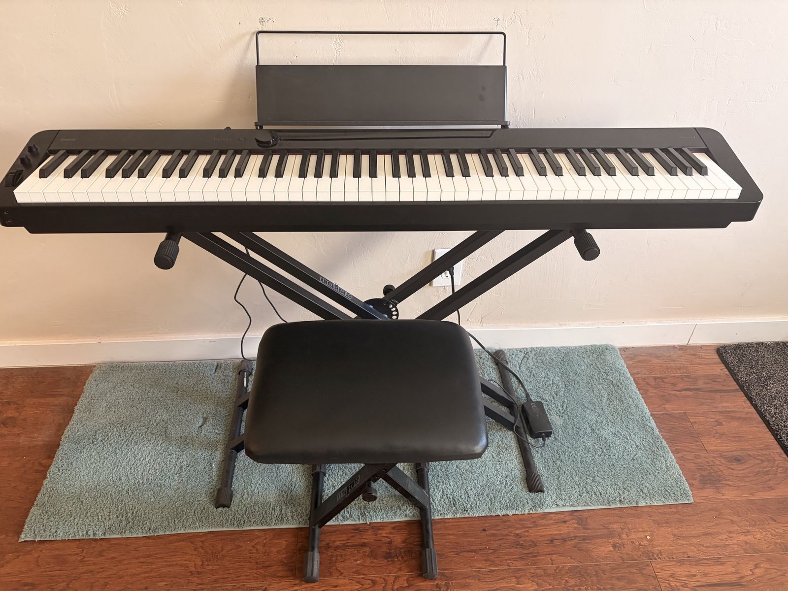 Casio Privia PX-S1000 Digital Piano - 88-Key, Compact, w/ Stand & Bench