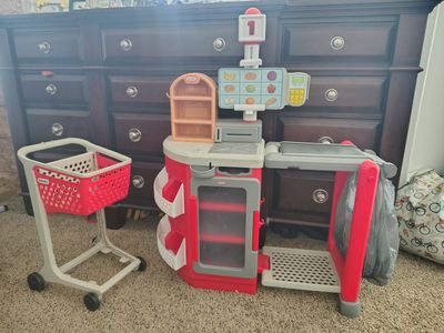 Little Tikes Shop 'n Learn and Shopping cart