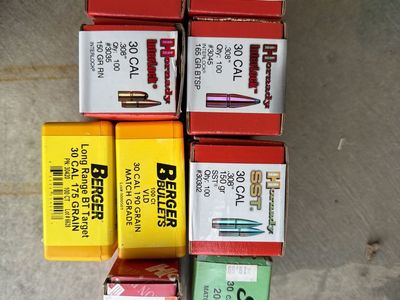 .30 cal bullets in opened