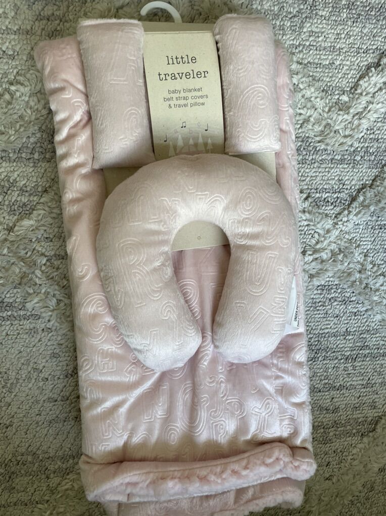 New! Little Traveler Baby Blanket Travel Pillow