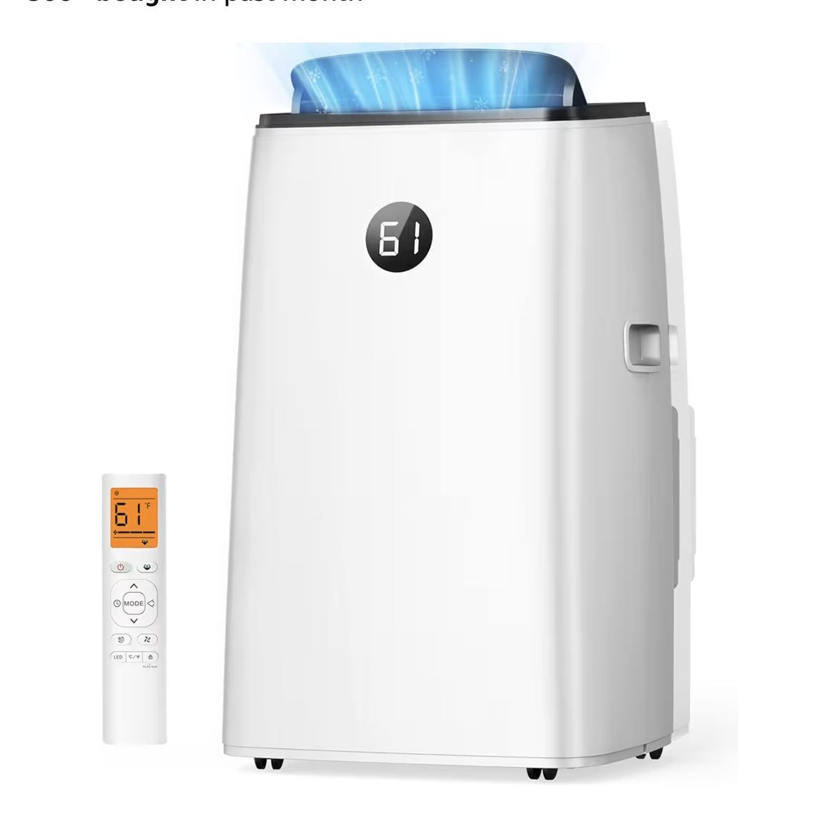 14000 BTU Portable Air Conditioner for Large Room up to 700 Sq. Ft, 3-in-1 Self-Evaporating AC unit