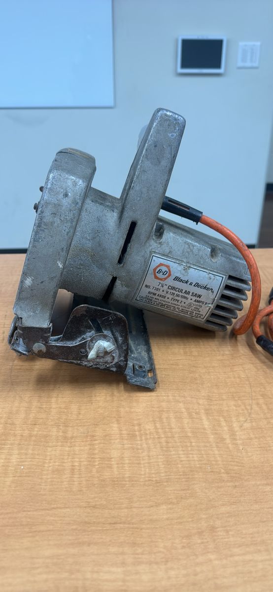 Black and Decker 7301 Circular Saw 1971