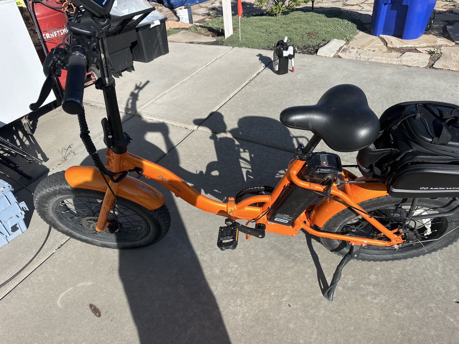 Foldable E bike 50 Mile range 48 volt