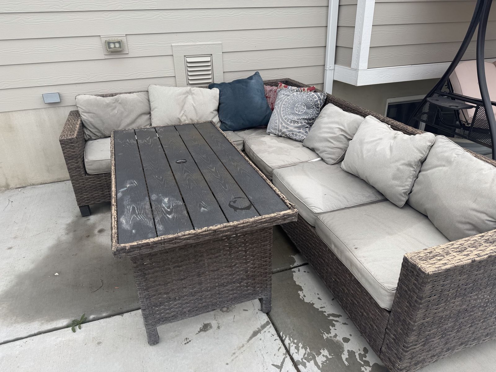 Patio table set