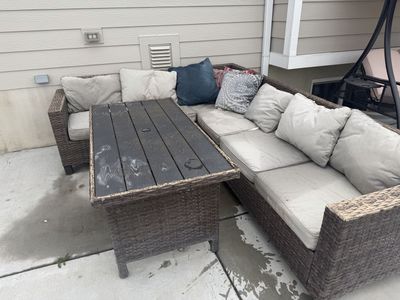 Patio table set