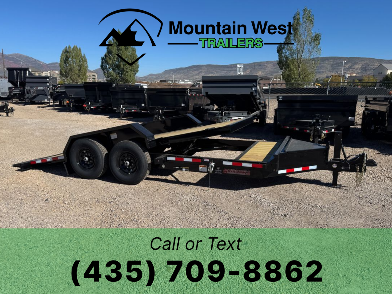 2025 Midsota 7X18-15.4K Tilt Bed Trailer
