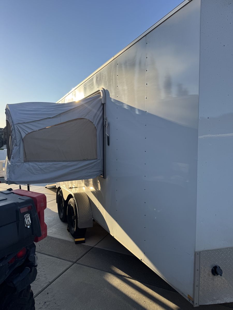 Cargo Trailer with Pop-Out Tent Camper 2019 criterion 7x16