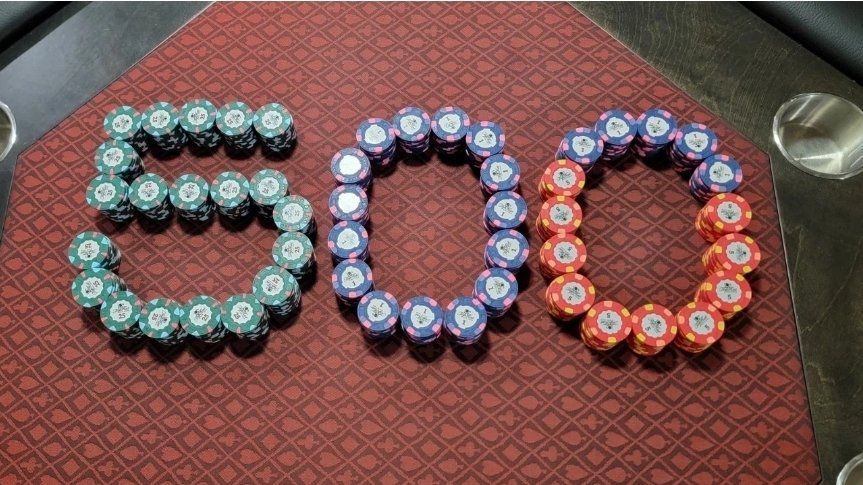 Paulson World Top Hat and Cane Poker Chip Set 500 Chips.
