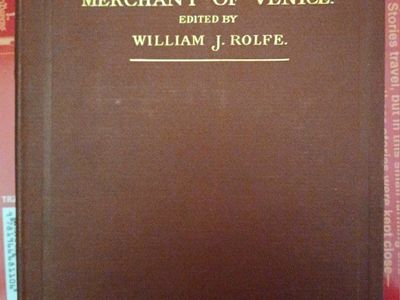 Shakespeare's Merchant of Venice Edited by William J. Rolfe - Classic Play Hardcover Book