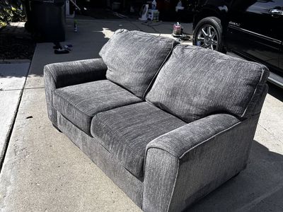 Gray Loveseat Couch – Clean, Comfortable, Great Condition