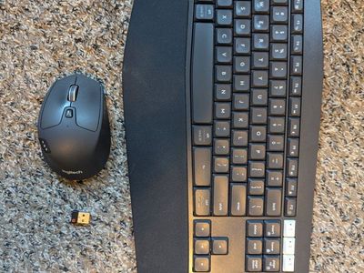 Logitech K850 Combo Keyboard and Mouse Professional desk setup 3 computer