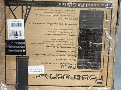 PowerWerks PW50 Personal PA System - 50 Watts RMS with 3-Channel Mixer