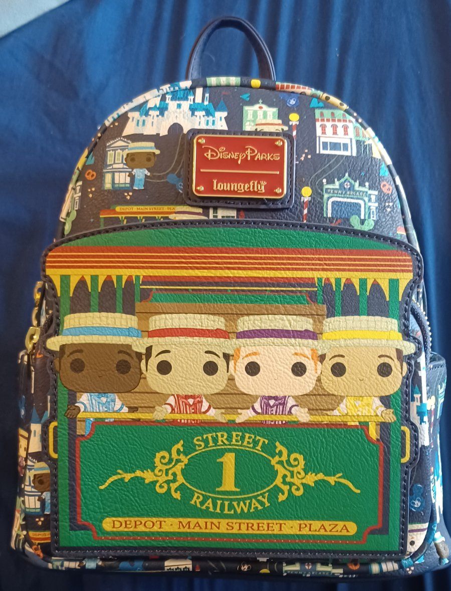 Dapper Dan Disney Loungefly mini backpack & wallet