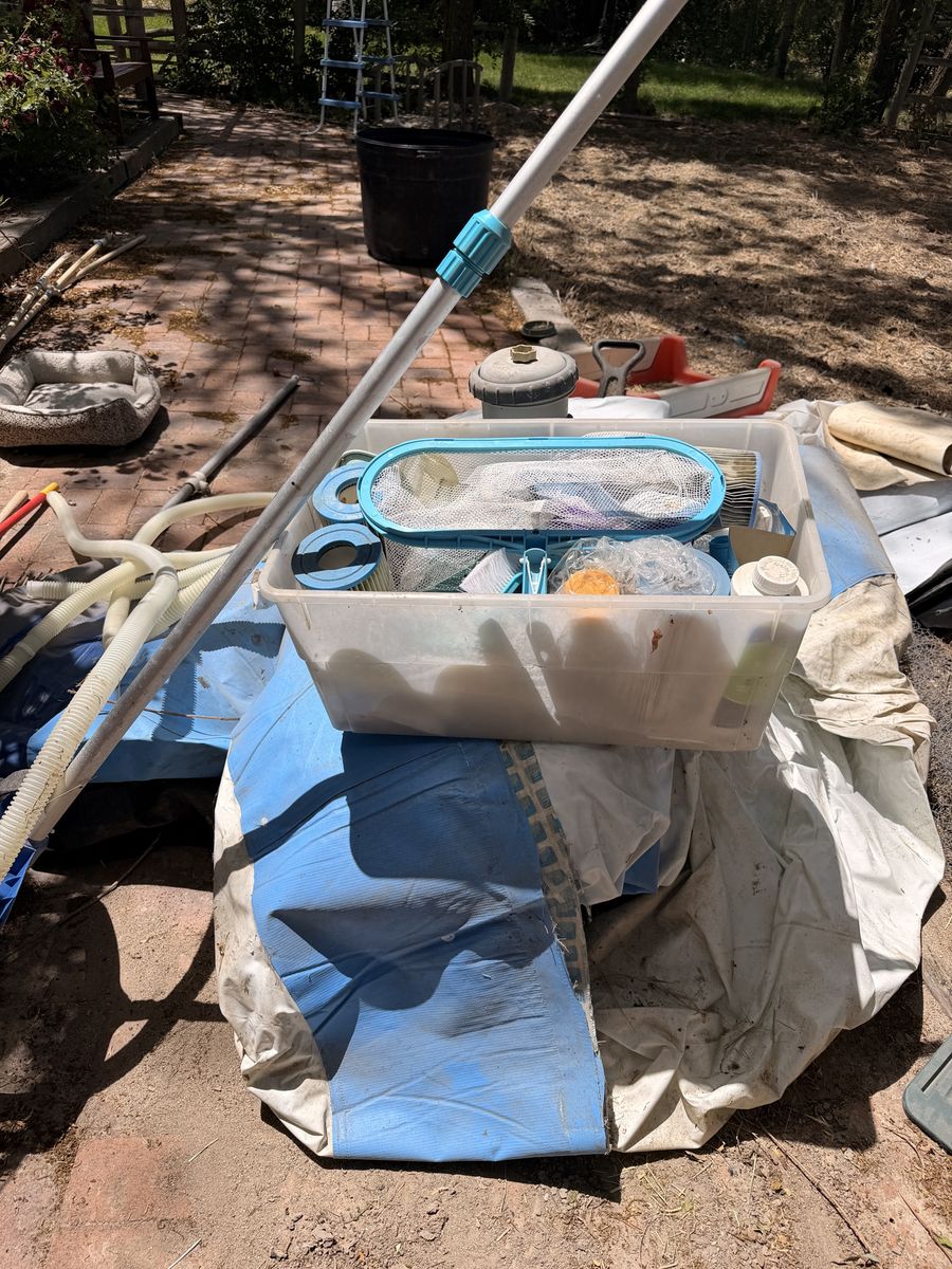 Free 12 foot round pool with all accessories