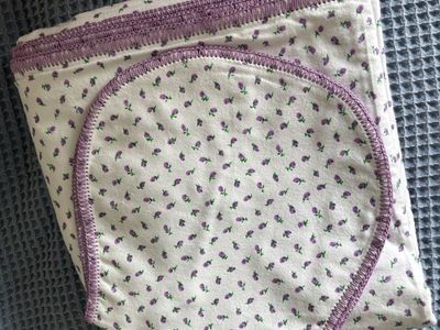 Receiving blanket and burp cloth