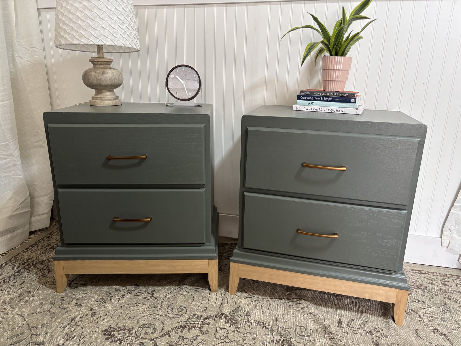 Refinished Oak Nightstands