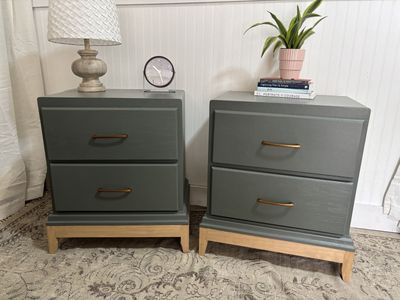 Refinished Oak Nightstands