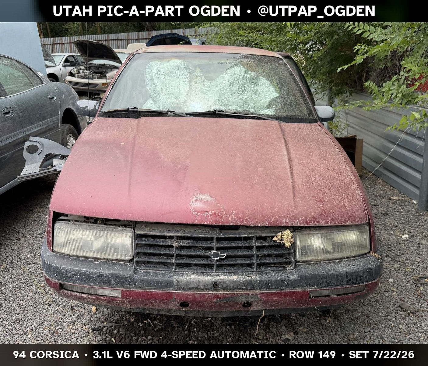 1994 Chevrolet Corsica Parts - UTPAP Ogden