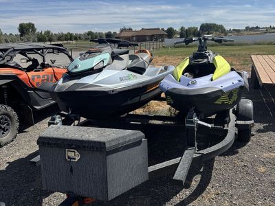 Sea-Doo Personal Watercraft Pair with Double Trailer
