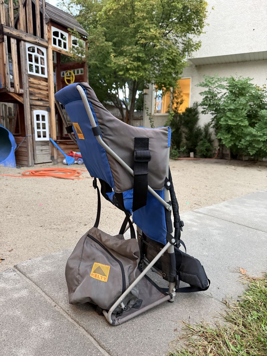 Kelty Framed Child Carrier Backpack Blue and Gray Hiking Gear