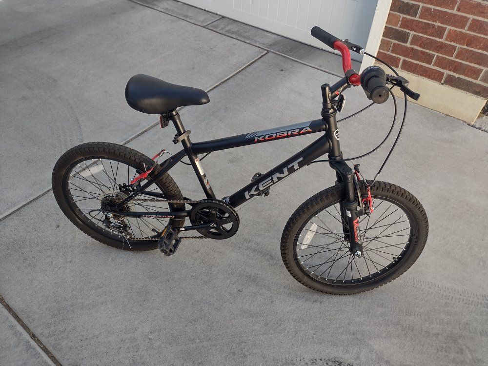 Kent Kobra Boys Mountain Bike 20 Inch Black/Red 6-Speed