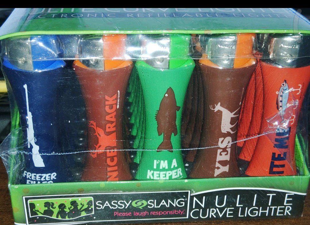 NEW Sassy Slang Refillable Electronic Lighter Full