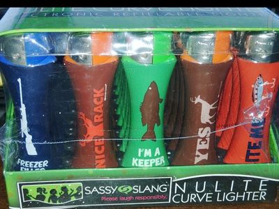 NEW Sassy Slang Refillable Electronic Lighter Full