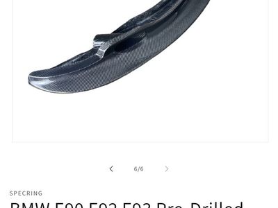 SPECRING BMW E90 E92 E93 M3 GT4 V1 Style Carbon Fiber Front Lip Pre-Drilled