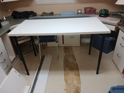 Height adjustable work or crafting table. New