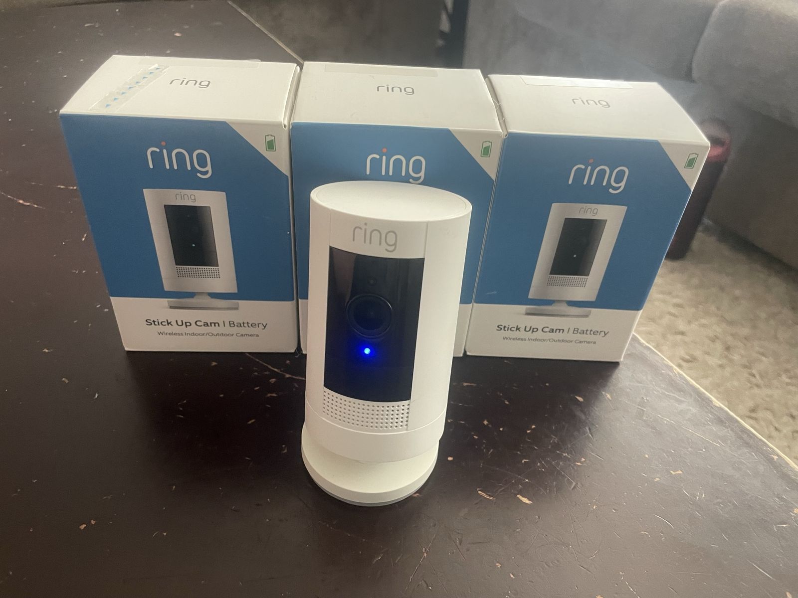 Ring Stick Up Cam Battery Wireless Indoor/Outdoor Security Camera - White