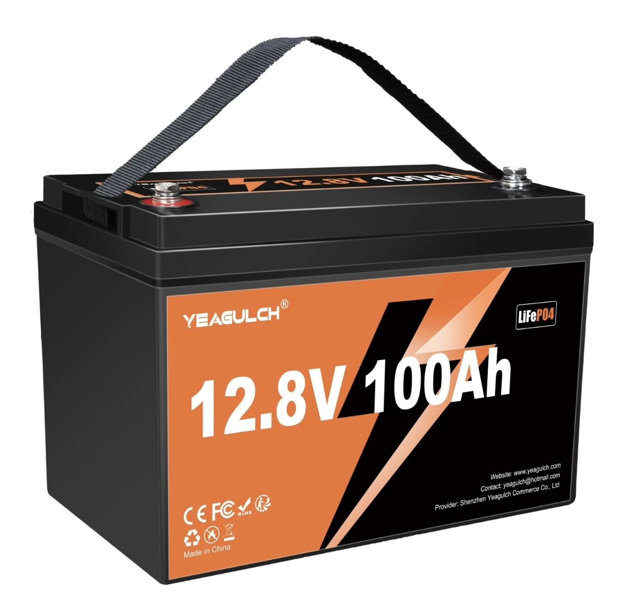 12V 100Ah LiFePO4 Lithium Battery — Brand New