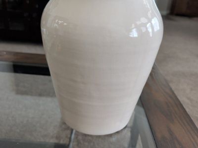 Pottery Barn Decorative Vase - Cream/Off-White, no flaws