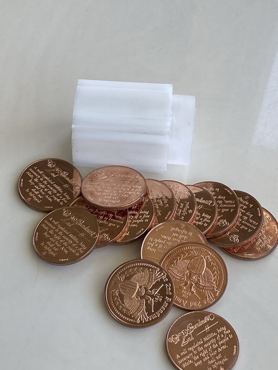 1 oz .999 Fine Copper 2nd Amendment Second Amendment Rounds - Roll of 15