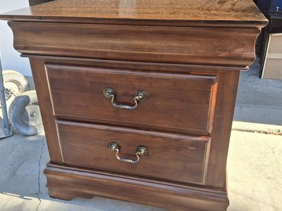 all wood night stand/liliy