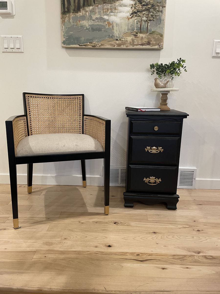 Small Black End Table
