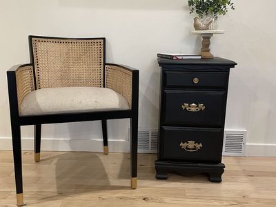 Small Black End Table