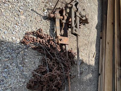 Antique metal vice clamps