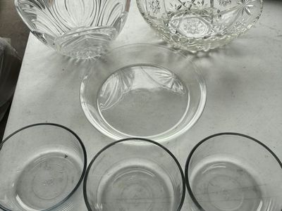 Assorted Vintage Glassware Lot - Bowls and Serving Dishes