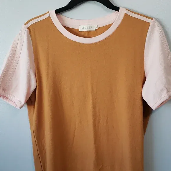 Roolee Short Sleeve Midi Sporty Mom Colorblock Tee Shirt Dress size XS in Draper $15  cash/venmo