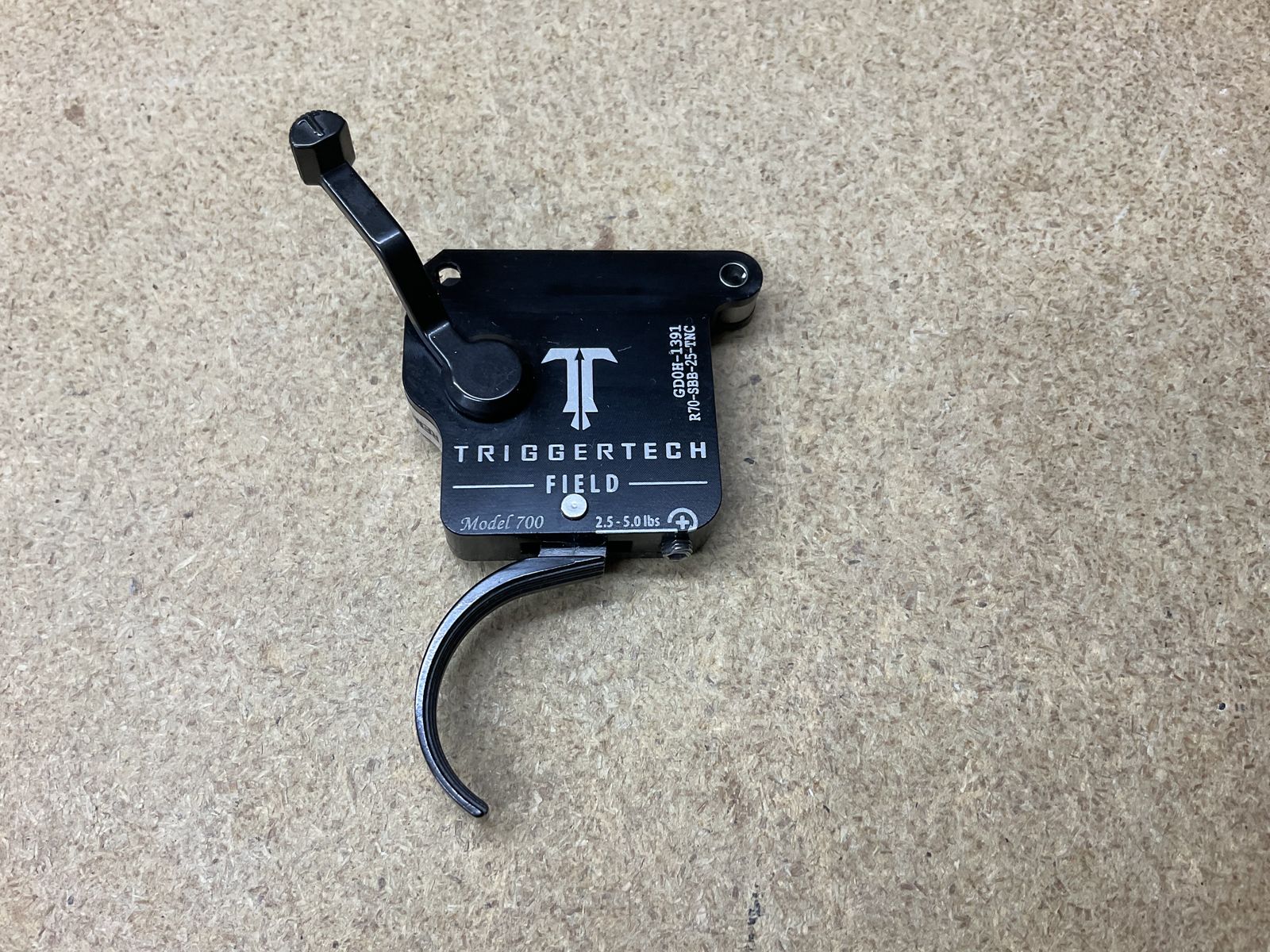 TriggerTech Remington 700 Field Trigger 2.5-5.0 Lbs Adjustable R/H Curved Trigger no Bolt release