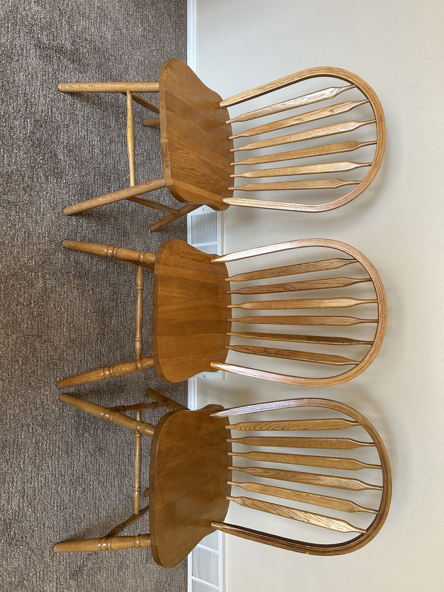 Solid oak chairs