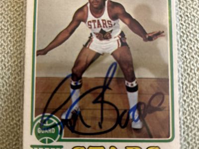 1970 Ron Boone Utah Jazz Hand Signed Basketball Card - Vintage Stars Guard Autograph Collectible