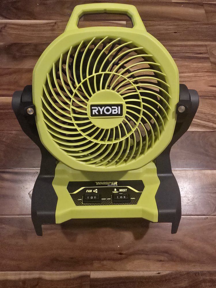 Ryobi ONE+ 18V Whisper Series 7.5 in. Misting Fan PCL851 Tool Only