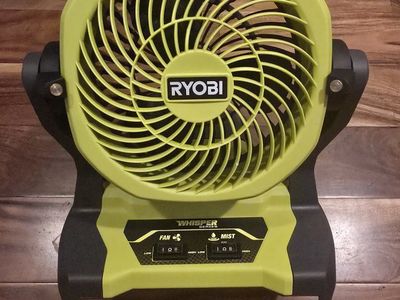 Ryobi ONE+ 18V Whisper Series 7.5 in. Misting Fan PCL851 Tool Only