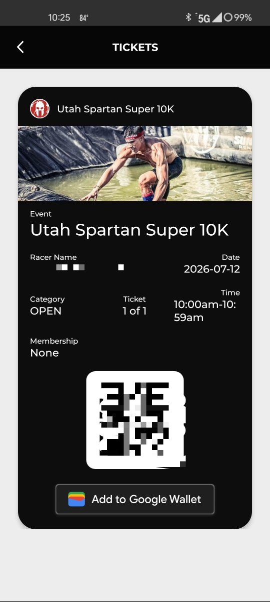 Utah Spartan Super 10K Race Ticket - Open Category, July 12, 2026, 10:00 AM Start