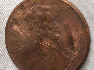 2000 D Lincoln Memorial One Cent US Penny - Circulated