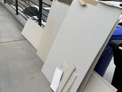 Drywall pieces