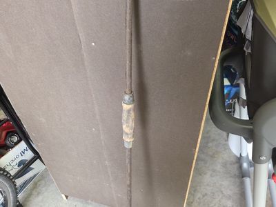 Vintage Cast Iron 45 inches long coal stove clinker remover claw grabber tool